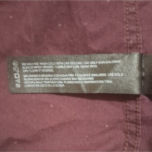 DENIM&FLOWER RICKY SINGH Burgundy PolkaDot Long Sleeve Button Down Shirt Mens L - Picture 10 of 11